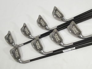 -LH- PING ZING 2 Black Dot IRONS (4-PW,SW) IRON SET w/ Graphite SENIORS Flex
