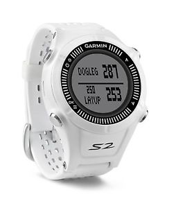 Garmin Approach S2 GPS Golf Watch with Worldwide Courses (White) White/Grey