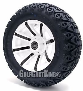 14" AVENGER Wheel (Choose A Color) and 23x10-14 Golf Cart Tire Combo