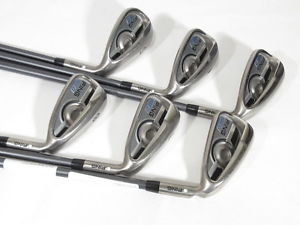 '2016 PING G SERIES White Dot IRONS (6-PW,SW) IRON SET - Graphite SOFT REGULAR
