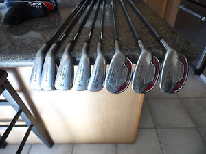 11 club men's Adams A3os hybrid iron set w/Adams Redline woods & Wilson putter!