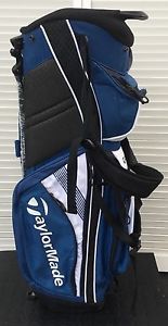 $220 TaylorMade Golf Supreme Hybrid 14 Way Top 5.7-lb. Stand Bag Black Blue NEW