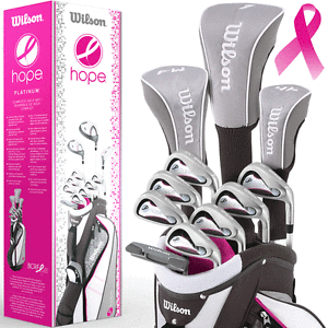 "NEW 2017" WILSON HOPE LADIES COMPLETE GOLF SET + CART BAG + FREE GIFT !!!!!!!!