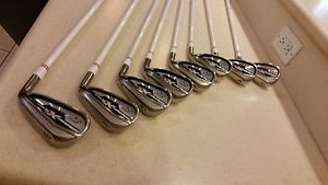 2015 CALLAWAY XR irons oziik program 130 s flex, 5-PW+AW+SW 8 irons
