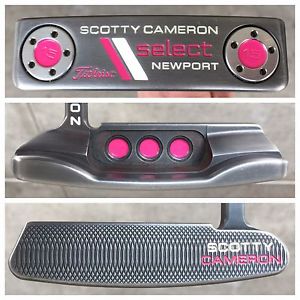 2015 CUSTOM PINK and WHITE 34 Inch Titleist Scotty Cameron Newport Putter