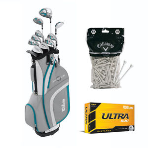 Wilson XLS Women's Standard Golf Package Set (Left Hand) w/15 Balls & 250 tees