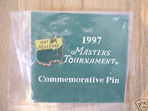 1997 MASTERS GOLF AUGUSTA NATIONAL COMMEMORATIVE PIN TIGER WOODS NEW