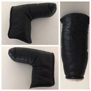 2010 Titleist Scotty Cameron Del Mar ButtonBack Putter Black Leather Headcover