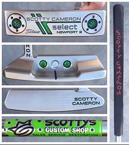2015 CUSTOM SHOP Green 34 Inch Titleist Scotty Cameron Select Newport 2 Putter