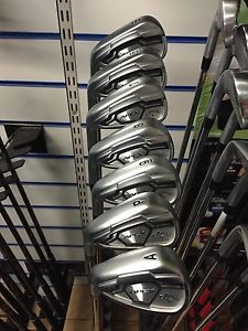 2016 LEFT HANDED CALLAWAY APEX IRONS 5-AW REG FLEX RECOIL ES SHAFTS. VGC. £1000