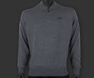 2017 Scotty Cameron Peter Millar 1/4 Zip Circle T CT Merino Gray Sweater -SMALL-