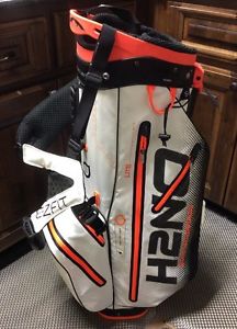 *MINT* Sun Mountain H2NO LITE STAND BAG, WATERPROOF SERIES, Orange/White/Black