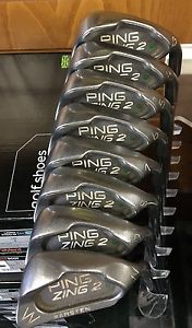 Ping Zing 2 Irons 3-Pw (8 irons) R/H Green Dot Fitted With Ping Regular Shafts