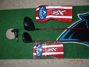 NICE 2016 Callaway XR 16 driver 9* & 3 Wood  15* with Stiff Shaft & H/C + Wrench