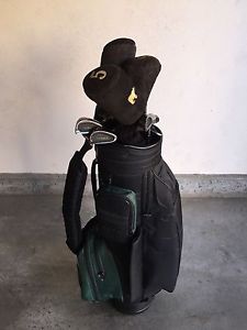 Tour Model II Red Dot Set 15 RT Hand Dimple Golf Pride Grip w/MacGregor Golf Bag