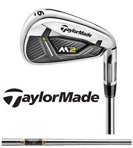 New Taylormade Golf Irons 2017 M2 Iron Set Reax Steel HL 88 Steel Shaft 3* Flat
