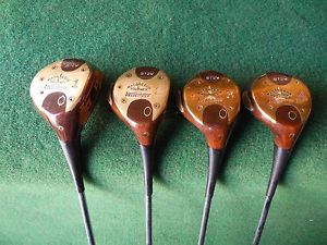 VINTAGE MACGREGOR VELOCITIZED BT2W DRIVER 2 3 4 PERSIMMON WOODS SET GOLF CLUBS