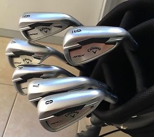 USED CALLAWAY APEX FORGED 6-AW Iron Set UST Mamiya RECOIL 680 Graphite S Flex