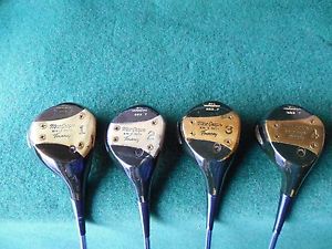 VINTAGE MACGREGOR 653T TOMMY ARMOUR DRIVER 2 3 4 PERSIMMON WOODS SET GOLF CLUBS