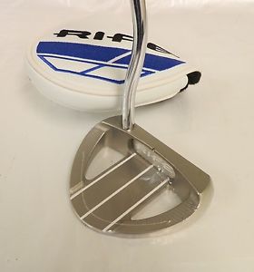 NEW Rife Barbados HS Sterling RH putter-34 in with BLUE cover