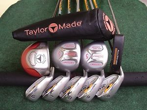 LH TaylorMade Golden Bear Irons Driver Woods Complete Golf Club Set Mens LH Set