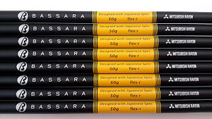 BASSARA 4-PW+AW 50g REGULAR FLEX GRAPHITE IRON SHAFTS MITSUBISHI RAYON taper Tip
