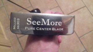 Seemore milled ss 303 center Shafted putter.