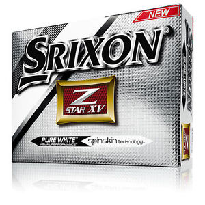 (6-Dozen) SRIXON Z STAR XV SPIN SKIN Pure White GOLF BALLS **Brand New**