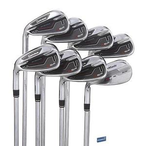 TaylorMade Rsi1 Left Handed Steel Irons 4-SW /  Stiff Shaft RE-AX Steel 90g