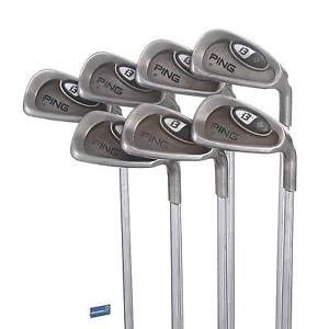 Ping i3 + Steel Irons 3-9 /  Firm Shaft Ping AWT /  Green Dot