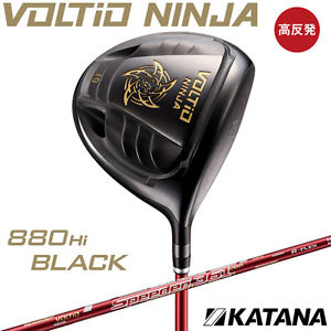 KATANA GOLF JAPAN VOLTIO NINJA 880Hi BLACK DRIVER FUJIKURA SPEEDER 361 (2017)