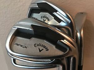 Callaway Apex Forged Irons (5-S, 8 Pc) with Aerotech SteelFiber 95 Stiff Flex