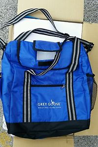 6 Brand new Custom unique Grey Goose branded cooler bags for golf or having fun