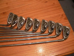 ping i3 + plus irons right hand 3 to 9 sw w golf clubs steel i 3 black dot