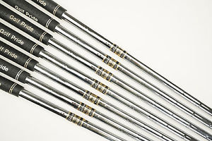 [USED] NIPPON SHAFT NSPro 970 4-P(7pcs) Shafts R-Flex w/Grip Taper 0.355". NS950