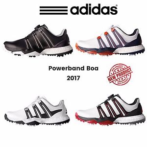 "NEW 2017" Adidas Golf Mens Powerband Boa Boost WD Golf Shoes Fitfoam Waterproof