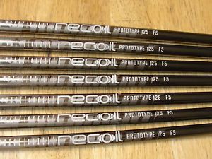 (7) UST Mamiya Recoil Prototype 125 F5 .355 shafts...4-PW...NDMC midsize grips
