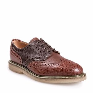 $295 Men's J SHOES x Sanders Charlie Brogue Shoe Size 9 Brown - PREOWNED
