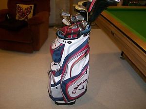 complete set of golf clubs