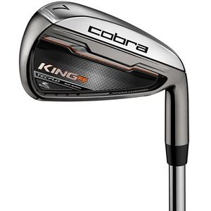 Cobra Golf Clubs King F6 4-Pw, Aw Iron Set Regular Steel Mint image 1