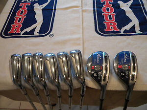 NEW Adams Blue 3H,4H, + 5-PW Factory Stiff Grap+Steel 85 gram with Factory Grips