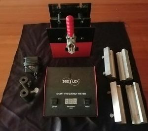 MITCHELL DIGIFLEX SHAFT FREQUENCY METER ANALYZER WITH TIP WEIGHT & BARE/GRIPPED