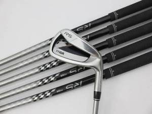[USED] PRGR GOLF JAPAN RS TITAN FACE IRON SET #5-9,P (6 clubs) CARBON M-40 3466