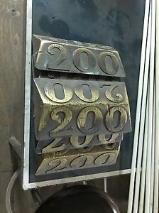 17 BRASS GOLF COURSE YARDAGE MARKERS 4 100,6 150 And 7 200