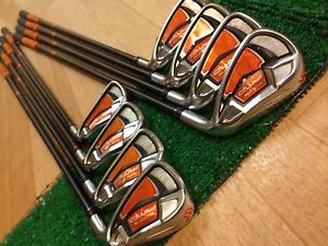 *SENIORS* COBRA AMP IRONS 5-Pw,Gw,Sw (8pc) Graphite Lite Flex RH Golf Clubs