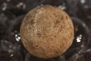 Gutta Percha Antique Line Cut Golf Ball c 1870s
