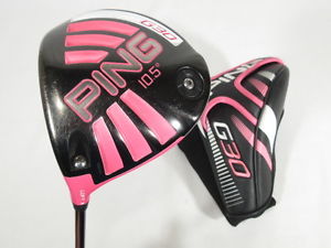 -LH- PING G30 Bubba Watson PINK 10.5* DRIVER w/ Tour 80 X-FLEX & HEADCOVER