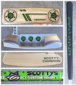 2015 CUSTOM SHOP Green 34 Inch Titleist Scotty Cameron Select Newport Putter