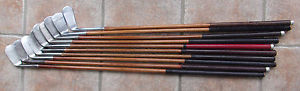 10 Antique Vintage Old 1920s Hickory Wood Shaft Golf Clubs Nice Group