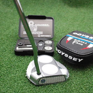 Odyssey Golf Works Tank Cruiser 2-Ball Fang LEFT HAND Putter SuperStroke 38" NEW image 1